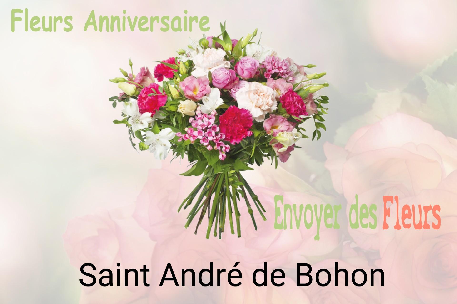 Bouquet de fleurs d’anniversaire livré à Saint-André-de-Bohon