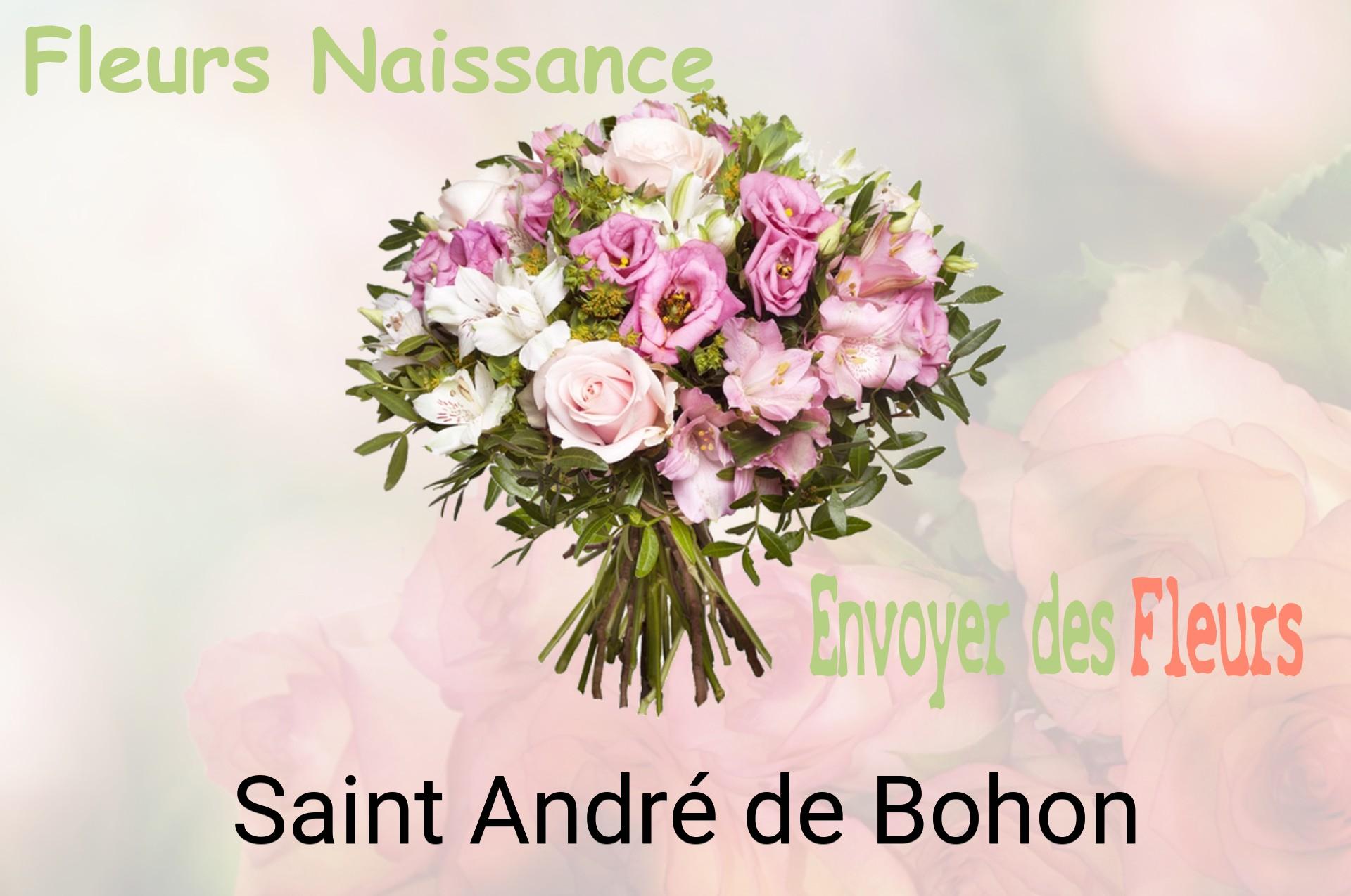 Bouquet de fleurs de naissance livré à Saint-André-de-Bohon